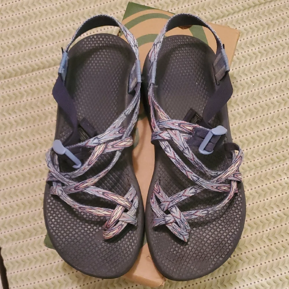 Chaco's Zcloud‎ 2 Stylish Women's Sandals in Black and Laced Agua